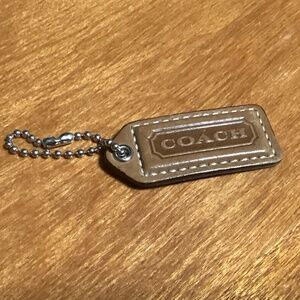Vintage Coach Leather Brown/Tan Bag Tag/Hang Tag
